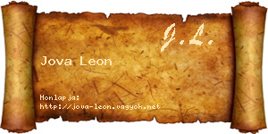 Jova Leon névjegykártya